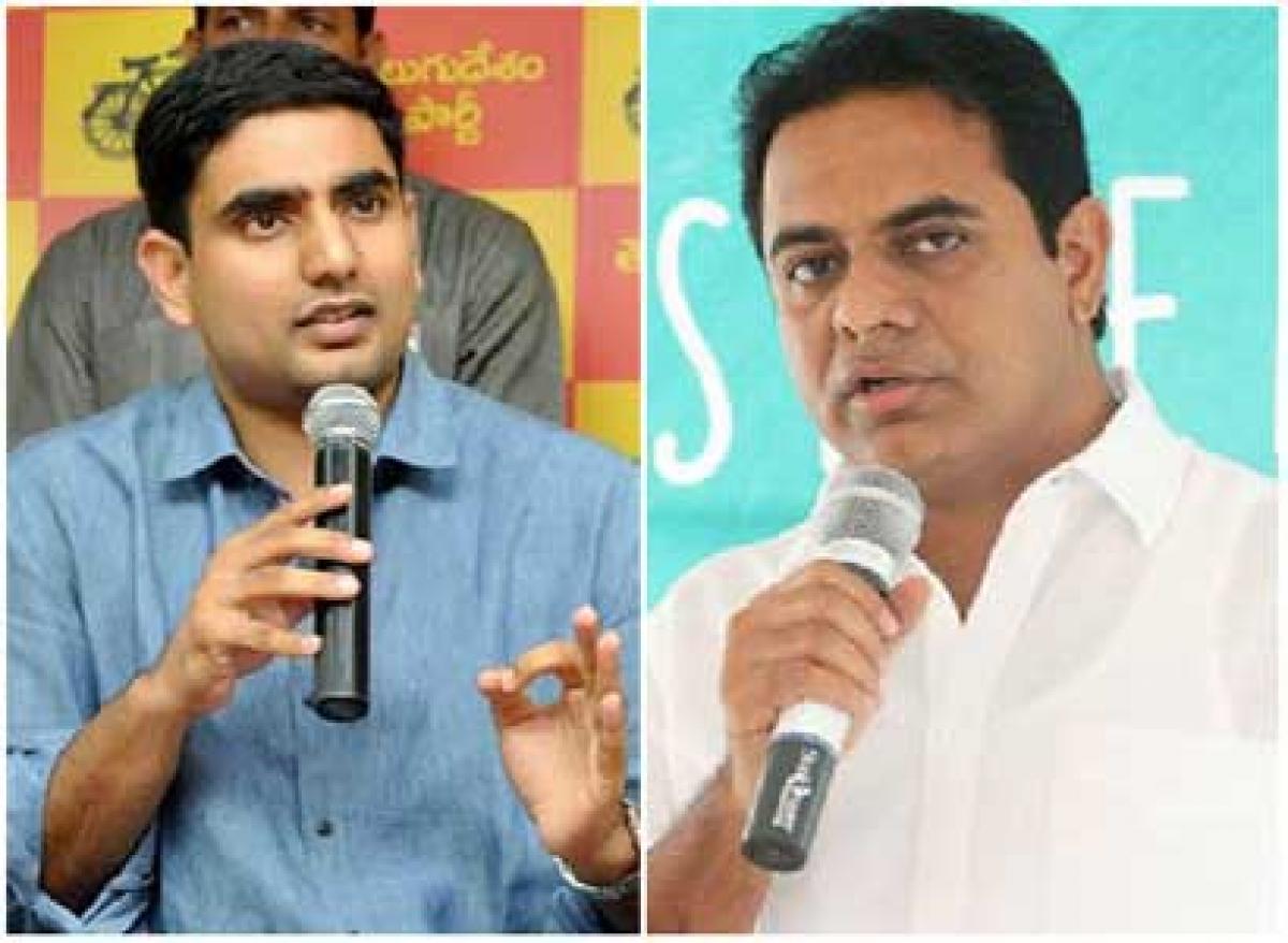 Nara Lokesh, KTR engage in Twitter war